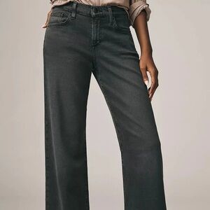 Joes Jean Lou Lou wide leg jeans low rise in black cat